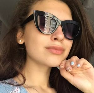BLACK CAT EYE SUNGLASSES